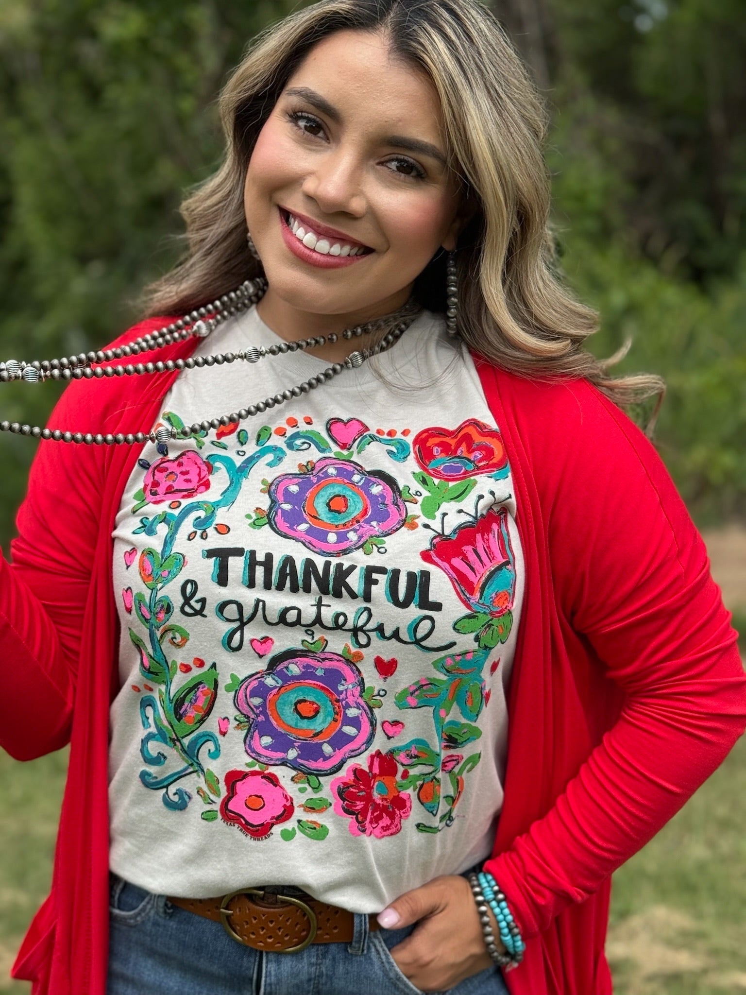 Callie Ann Stelter Thankful & Grateful Tee and Sweatshirt